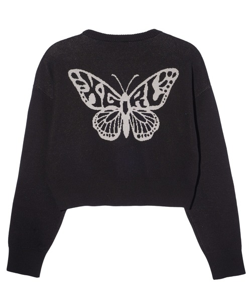 ニット セーター BUTTERFLY COMPACT KNIT TOP レディース X-girl ニット セーター BUTTERFLY COMPACT KNIT TOP レディース