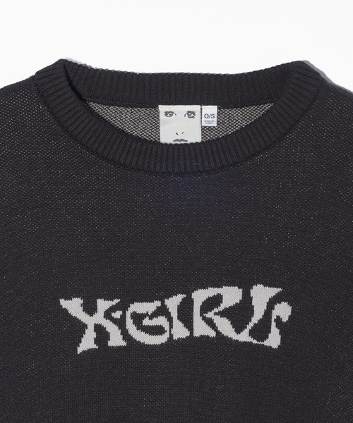 X-girl ニット セーター BUTTERFLY COMPACT KNIT TOP レディース