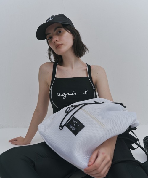 本日限定価格【agnes b.×NERGY】 UV＆水陸両用 ソリッドブラトップ agnes b. スポーツブラ 「agnes b.×NERGY」UV＆水陸両用