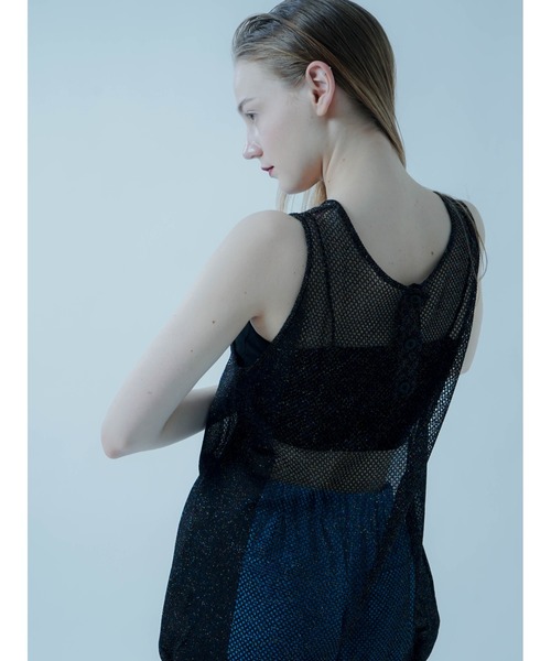 ベスト ジレ GLITTER SHEER KNIT TANK レディース : ZOZOTOWN Yahoo!店