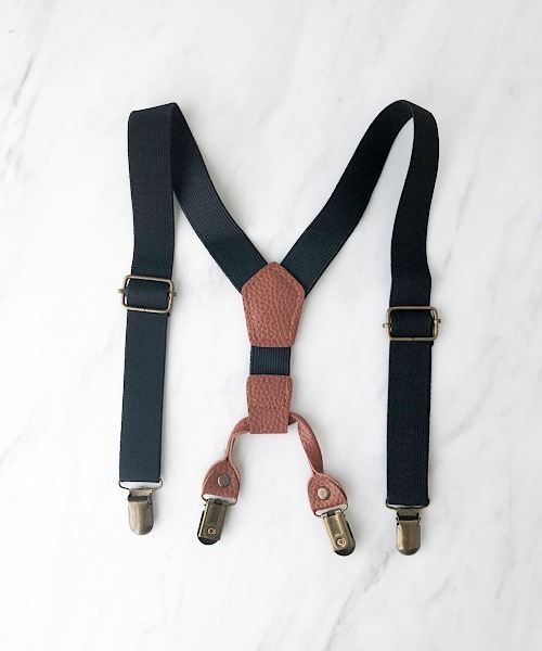 TIMELESS&THREE（タイムレスアンドスリー） サスペンダー レザー