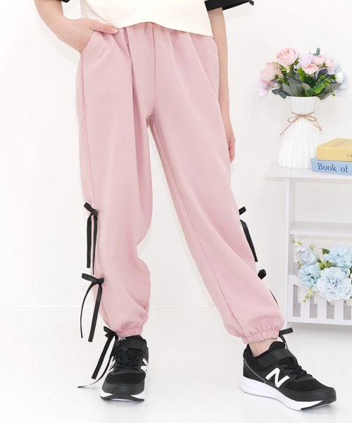 Bee des Bee パンツ 3連リボン パラシュートパンツ キッズ 子供服
