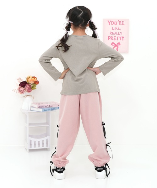 Bee des Bee パンツ 3連リボン パラシュートパンツ キッズ 子供服
