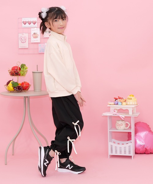 Bee des Bee パンツ 3連リボン パラシュートパンツ キッズ 子供服