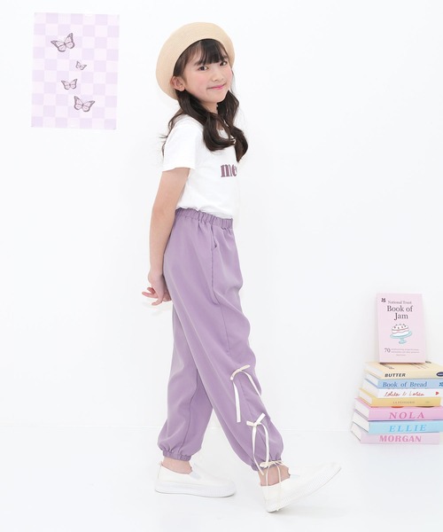 Bee des Bee パンツ 3連リボン パラシュートパンツ キッズ 子供服