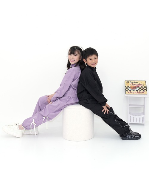 Bee des Bee パンツ 3連リボン パラシュートパンツ キッズ 子供服