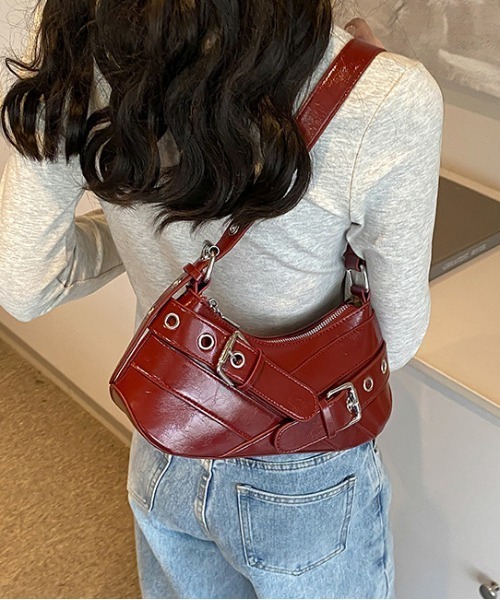 FREE STYLISTS ショルダーバッグ バッグ Y2K ダブルベルテッド