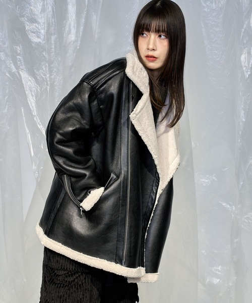 Nora Lily（ノラリリー） ムートンジャケット ムートンコート 「Nora