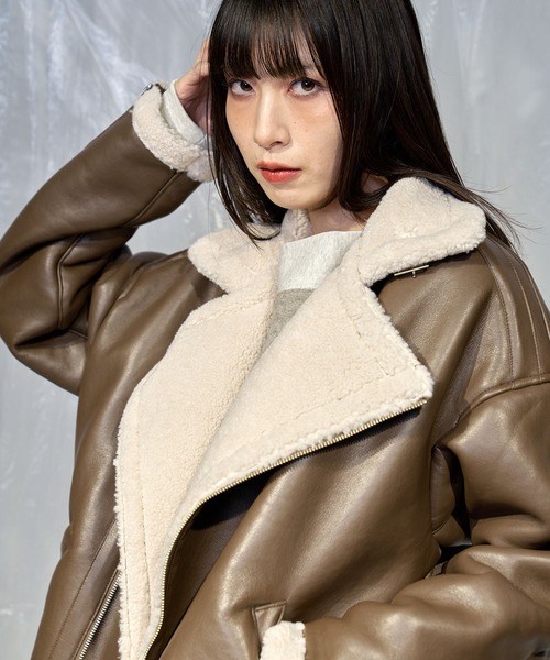 Nora Lily（ノラリリー） ムートンジャケット ムートンコート 「Nora