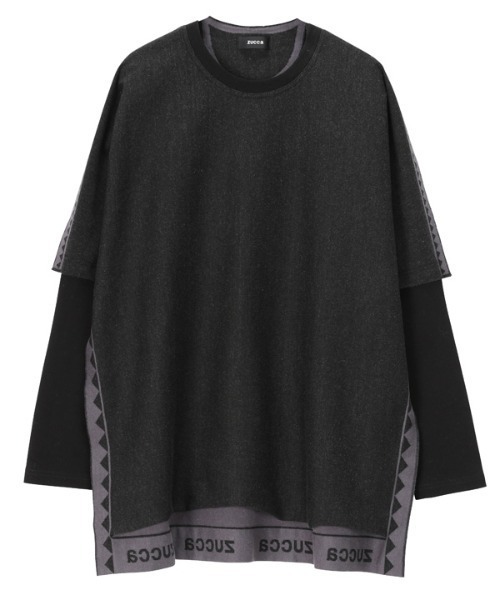 ZUCCa」 長袖Tシャツ M size ダークグレー メンズ : 88694392 