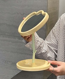 チューリップ　アンファン　引き出し付卓上鏡　鏡台 aimoha（アイモハ） 鏡 チューリップスタンドミラー : ZOZOTOWN Yahoo