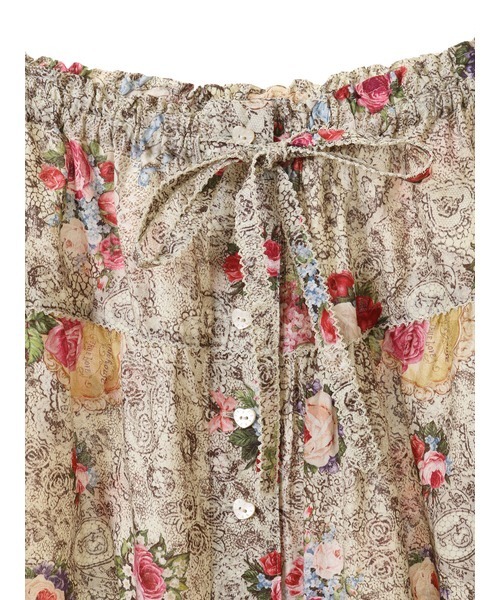 PINK HOUSE（ピンクハウス） スカート レースフラワープリントスカート