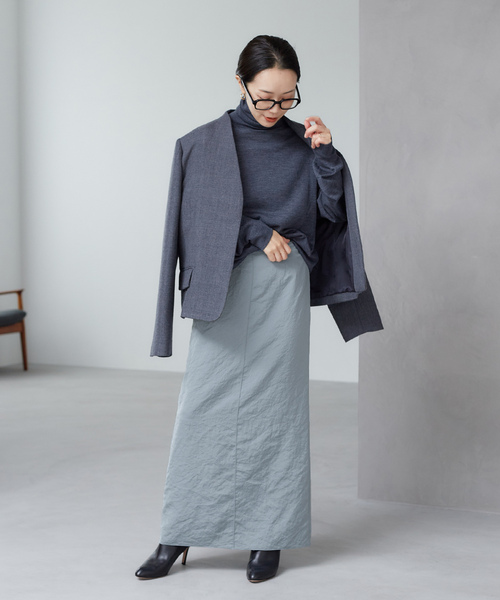 「Plage」 タートルネックニット FREE チャコールグレー レディース_画像5