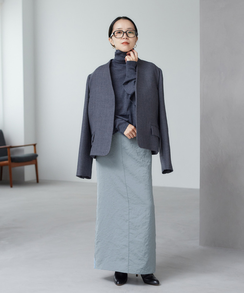 「Plage」 タートルネックニット FREE チャコールグレー レディース_画像6