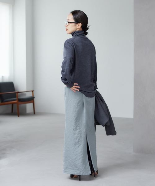 plage（プラージュ） タートルネックニット FREE チャコールグレー