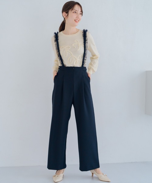 MISCH MASCH（ミッシュマッシュ） ニット セーター リボンコード刺繍
