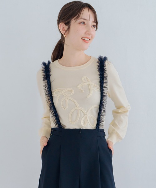 MISCH MASCH（ミッシュマッシュ） ニット セーター リボンコード刺繍