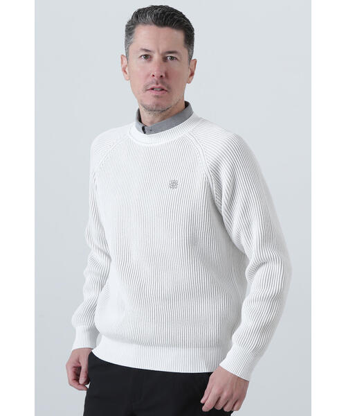 ST ANDREWSセーター St ANDREWS セーター ニット 「St ANDREWS」7G配色畦クルー
