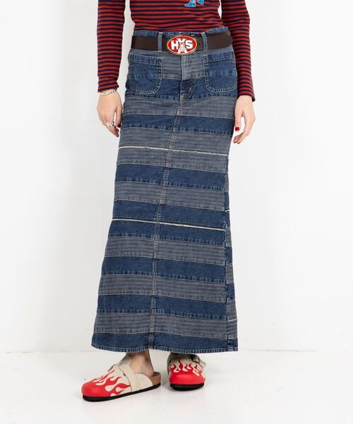 HYSTERIC GLAMOUR（ヒステリックグラマー） デニムスカート スクラッチ