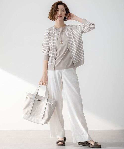 23区（ニジュウサンク） カーディガン 「洗える」レーヨンポリエステル