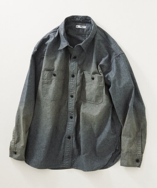 JOURNAL STANDARD relume オーバーサイズミリタリーシャツ オーバーサイズ サテンオープンカラーシャツ（シャツ/ブラウス