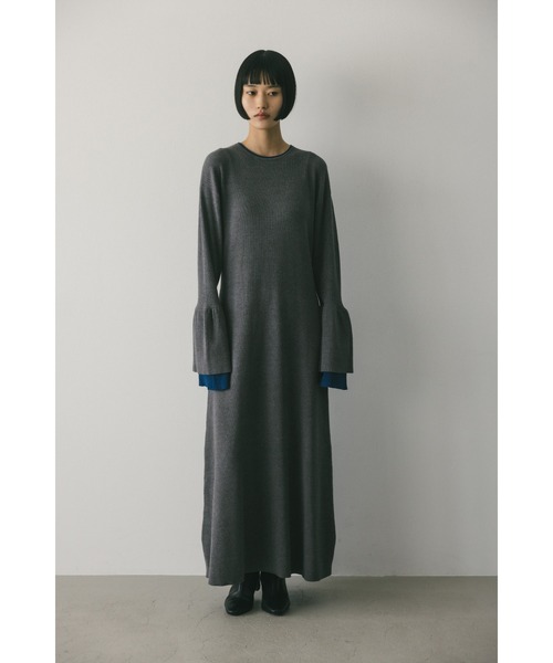 「STYLEMIXER」 ニットワンピース MEDIUM グリーン レディース_画像2