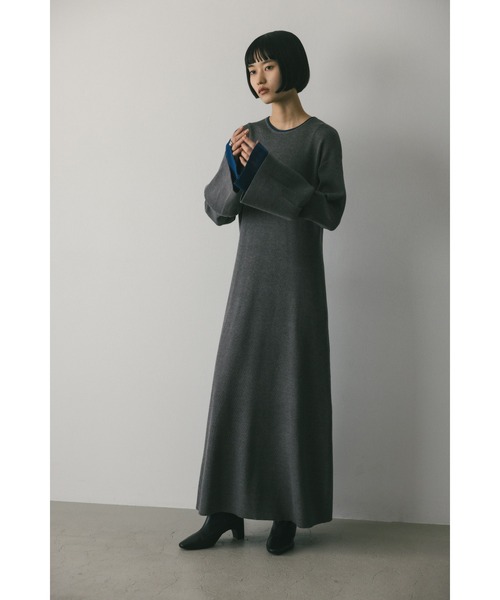 「STYLEMIXER」 ニットワンピース MEDIUM グリーン レディース_画像3