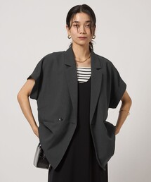 green label relaxing フレンチスリーブ シャツ ジャケット green label relaxing ジャケット テーラードジャケット ICE