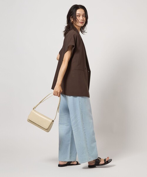 green label relaxing フレンチスリーブシャツジャケット green label relaxing ジャケット テーラードジャケット ICE