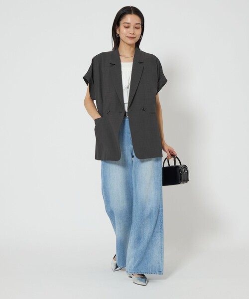 green label relaxing フレンチスリーブ ジャケット 半袖 green label relaxing（グリーンレーベルリラクシング）の「ICE