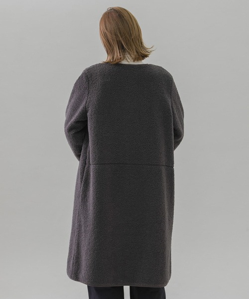 「URBAN RESEARCH Sonny Label」 ノーカラーコート FREE ブラック レディース_画像7
