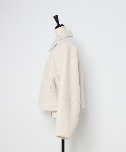 「Bonjour Sagan」 ジップアップブルゾン FREE チャコールグレー レディース_画像5