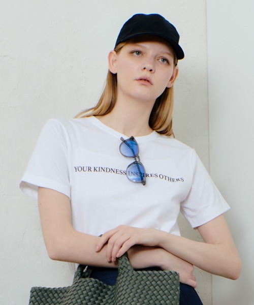 allureville（アルアバイル） tシャツ コンビフォントTシャツ 