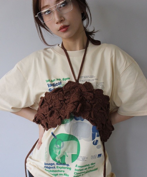 「SANSeLF」フラワーニットビスチェ sanw25s085 レディース