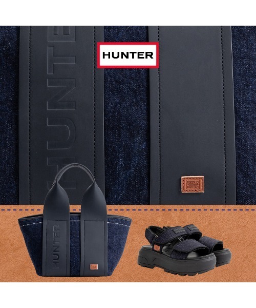 国内直営【HUNTER】リファインド スティッチ デニム ミニ トート リファインド スティッチ デニム ミニ トート - デニム