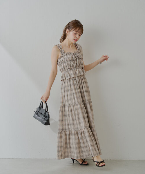 Chico ワンピース 「6色展開/マルチway」アシメ紐デザイン