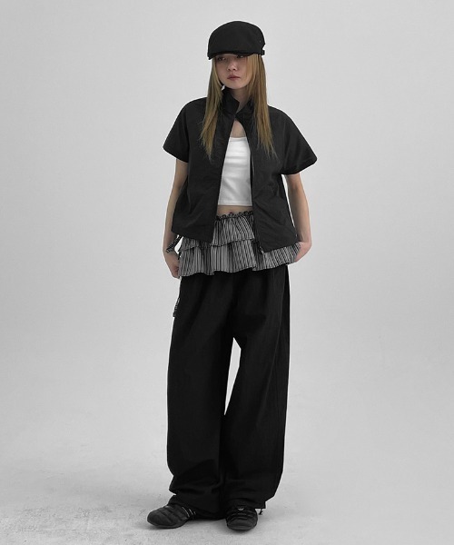 BLACK UP 2WAYバンディングパンツ BLACKUP パンツ 「MADE」 クールスト切替ワイド2WAYバンディング