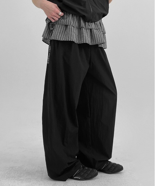 BLACKUP パンツ 「MADE」 クールスト切替ワイド2WAYバンディング