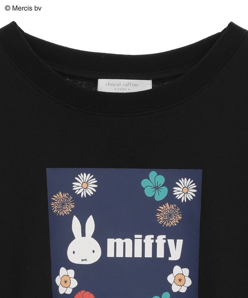 Miffy（ミッフィー） tシャツ miffy/フラワープリントTシャツ