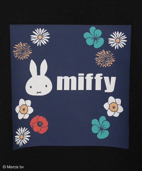 Miffy（ミッフィー） tシャツ miffy/フラワープリントTシャツ