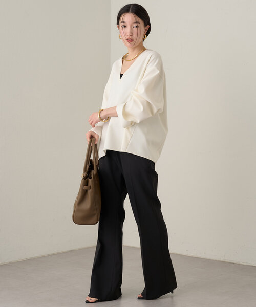 Loungedress 「LOUNGEDRESS」 長袖ブラウス FREE ブラック