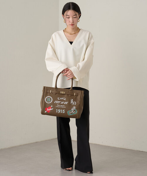 「LOUNGEDRESS」 長袖ブラウス FREE ブラック レディース Loungedress 「LOUNGEDRESS」 長袖ブラウス FREE ブラック