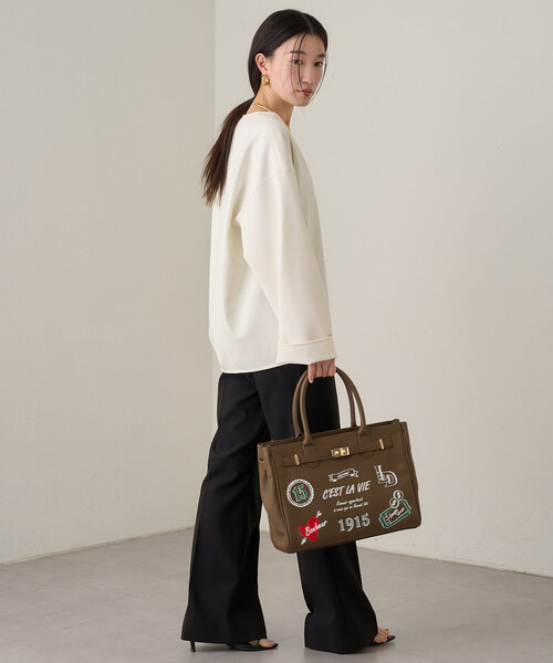 「LOUNGEDRESS」 長袖ブラウス FREE ブラック レディース Loungedress 「LOUNGEDRESS」 長袖ブラウス FREE ブラック