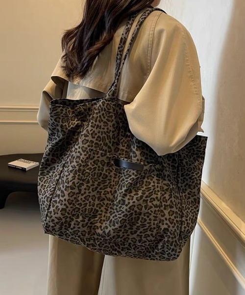 folka.（フォルカ） トートバッグ 5E24 大容量 軽量 レオパードトート