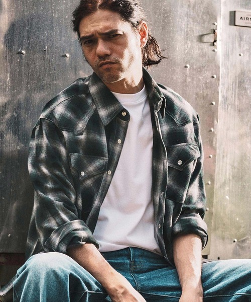 WONDER WALL MOTEL シャツ ms6137- WESTERN CHECK SHIRT ウエスタン