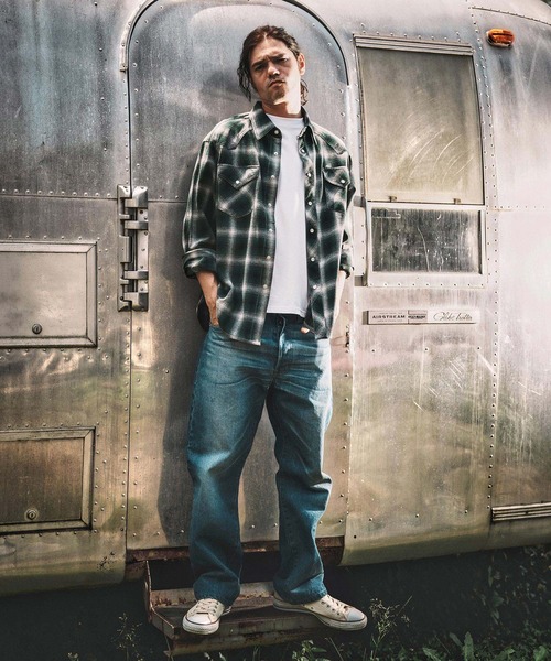 ウエアハウス ダブルワークス ウエスタンチェックシャツ サイズ38(M相当) WONDER WALL MOTEL シャツ ms6137- WESTERN CHECK SHIRT ウエスタン