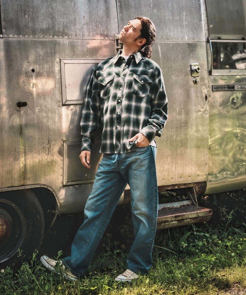 WONDER WALL MOTEL シャツ ms6137- WESTERN CHECK SHIRT ウエスタン WONDER WALL MOTEL シャツ ms6137- WESTERN CHECK SHIRT ウエスタン