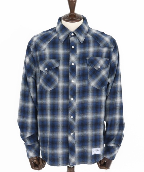 WONDER WALL MOTEL シャツ ms6137- WESTERN CHECK SHIRT ウエスタン