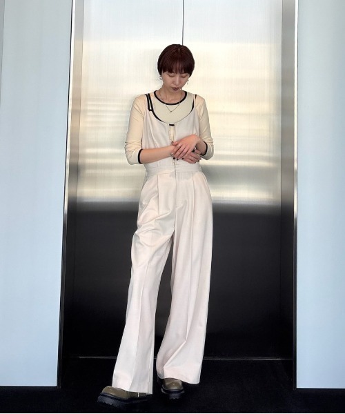 サロペット・オーバーオール・オールインワン bare slit rompers choker set amerge. Ameri（アメリ） サロペット オーバーオール 2WAY HOOK ARRANGE