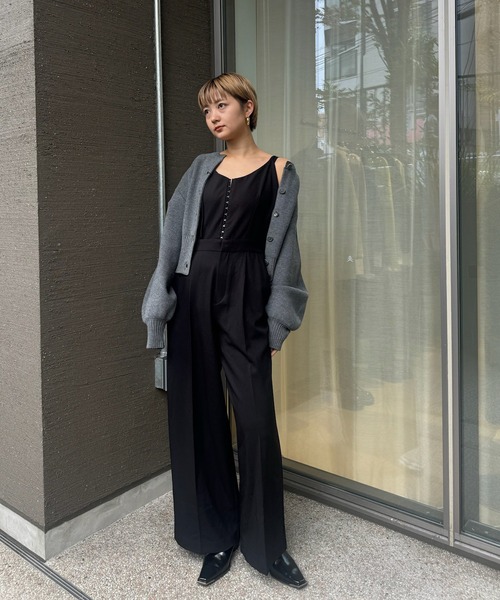 サロペット・オーバーオール・オールインワン bare slit rompers choker set amerge. Ameri（アメリ） サロペット オーバーオール 2WAY HOOK ARRANGE